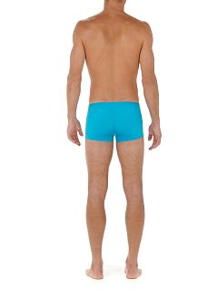 Однотонные хипсы с двойным гульфиком бирюзового цвета HOM RT404755_4000PF